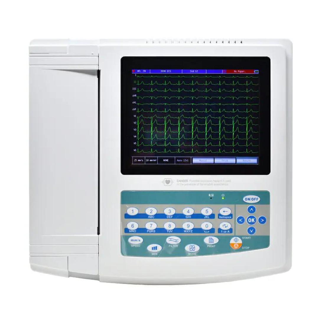 Electrocardiógrafo de 12 canales